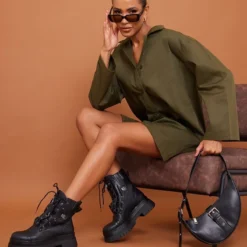 Robe Chemise Oversize Kaki Tissée Fendue 7 Robe Chemise Oversize Kaki Tissée Fendue -Pas Cher Robe Tendre Magasin 003b778c80d533330c9f2d1fead328f8e3a6e2e4 cna0940 1