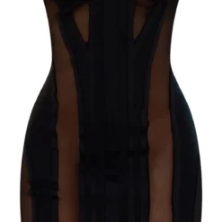 Robe Bustier Moulante Noire à Parties En Mesh Et Détail Bonnets -Pas Cher Robe Tendre Magasin 0067934156275ca6a68a61b1d824fd20a0f791fe cnd0350 5