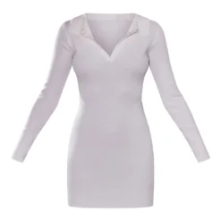 Mini Robe Moulante En Maille Tricot Côtelée Crème à Manches Longues -Pas Cher Robe Tendre Magasin 00ffb5837fcf4ff332ce13f1e5c8c66695a0c273 cms7675 5