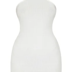 Robe Moulante Blanche Côtelée Brossée à Dos Nageur -Pas Cher Robe Tendre Magasin 01760abe3d330c5a9cb9d374a1b36e2624b03832 CMM1615 5