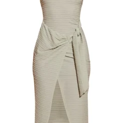 Robe Asymétrique Mi-longue Texturée Vert Sauge à Jupe Portefeuille -Pas Cher Robe Tendre Magasin 048e7c308960243913a1a9db56ccb1c8cc172e73 cmy8608 6