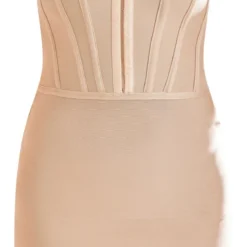 Robe Bustier Gris Pierre En Bandage à Agrafes Et Oeillets -Pas Cher Robe Tendre Magasin 0759e51ed8095df64a22091c2e635b0b315d6a26 cnd5886 5