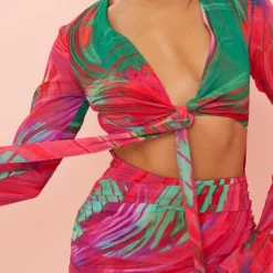 Robe Chemise Cache-coeur Moulante Multicolore Imprimé Abstrait -Pas Cher Robe Tendre Magasin 07801f44ffdcd7cae911898051f605855f8563d1 cmy7903 5