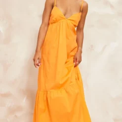 Robe Babydoll Longue Orange à Bretelles Et Superpositions 7 Robe Babydoll Longue Orange à Bretelles Et Superpositions -Pas Cher Robe Tendre Magasin 0817c9a77cf016989c220b3c43199a911954298e cne1528 3