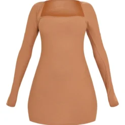 Robe Moulante Camel à Col Carré Et Manches Longues 9 Robe Moulante Camel à Col Carré Et Manches Longues -Pas Cher Robe Tendre Magasin 091b45c1698399ed115f707016c1781463fbd832 cnd1261 5