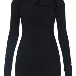 Robe Moulante Découpée En éponge Noire à Manches Longues 9 Robe Moulante Découpée En éponge Noire à Manches Longues -Pas Cher Robe Tendre Magasin 0a9de4b94228cc6c4b8757e1f595e0761f7ba625 cmv0680 6