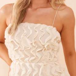 Robe Moulante Texturée Nude à Bretelles Spaghetti -Pas Cher Robe Tendre Magasin 0ba659eb4c714ac5e5585915b917228d2f8e2231 cnd2019 4