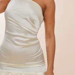 Robe Moulante Satinée Crème à Bretelle Unique Et Ourlet Volanté 8 Robe Moulante Satinée Crème à Bretelle Unique Et Ourlet Volanté -Pas Cher Robe Tendre Magasin 0bb2192720ba8de294725a6c709d57cedb03042f cnd2188 4