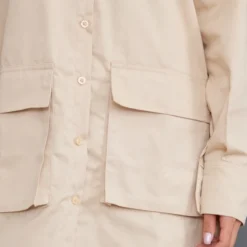 Robe Chemise Sable à Manches Longues Et Poches Cargo -Pas Cher Robe Tendre Magasin 0d712619287dc9b643b27a26d0facc6c1e84e4bd cnd1299 4