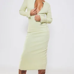 Robe Mi-longue Ajustée En Jean Délavé Javélisé à Zip Devant -Pas Cher Robe Tendre Magasin 0e2143e9749960f4b64599339b7046ff14112260 cnc5723 3