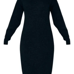 Robe Pull Mi-longue En Maille Noire à Boucle Et Col Roulé -Pas Cher Robe Tendre Magasin 0e63dfc9f48988217a5c322bfa4fa80d4795fa68 cnc5808 5