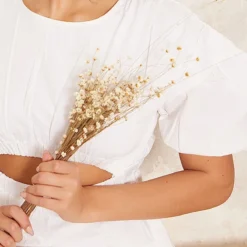 Robe Droite En Coton Et Popeline Blanche à Manches Bouffantes -Pas Cher Robe Tendre Magasin 0ed74b2cc8d474d1a0145d33660719533437cfa9 cnd1208 4