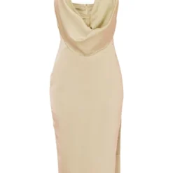 Robe Longue Satinée Vert Sauge à Col Bénitier Et Dos Nu Détail Lanière -Pas Cher Robe Tendre Magasin 0ff42c33b4b7383c820a4ee8370700810638d161 cnd2214 5