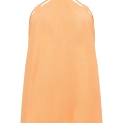 Robe Babydoll Mandarine Effet Lin à Dos Nu Et Lien Style Corde -Pas Cher Robe Tendre Magasin 1355d22cf0b7e895a8321c5324faeb850685b1dd cmy4897 6