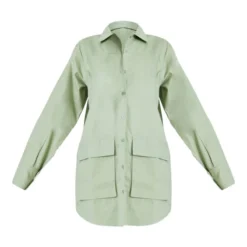 Robe Chemise Vert Sauge à Manches Longues Et Poches Cargo -Pas Cher Robe Tendre Magasin 13e0771a0b1c0553fb50ab8493f5fd57015402b5 cnd1300 5