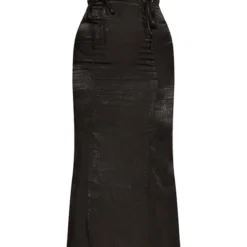 Robe Bustier Longue Satinée Martelée Noire à Lacets -Pas Cher Robe Tendre Magasin 1710e73f180290d55a5184f732e9d33dbd4317a9 cnc7617 5