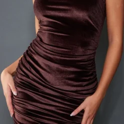 Robe Asymétrique Moulante Chocolat En Velours Froncé 8 Robe Asymétrique Moulante Chocolat En Velours Froncé -Pas Cher Robe Tendre Magasin 179c3629ff84fedd0b53e44f8ef0f134903d45be cnc2268 4