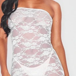 Robe Longue Bustier En Dentelle Fleurie Blanche -Pas Cher Robe Tendre Magasin 1877bbdff5acc6c12ec79fe9f030f624b3019c51 cne6565 4