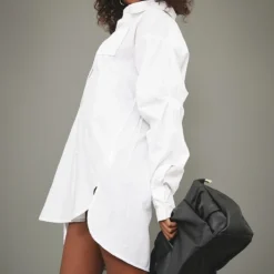 Zero Robe Chemise Oversize En Coton Blanche à Manches Froncées -Pas Cher Robe Tendre Magasin 1ac439bee6f9c676f6a3323c34ad130a6c4bde1e cnc2926 4