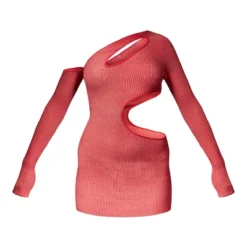 Robe Asymétrique Bicolore Rose à Grosses Découpes -Pas Cher Robe Tendre Magasin 1de33b2026e2dc51ddcd1243bb2fe7e7bcc5e227 cmz5374 5