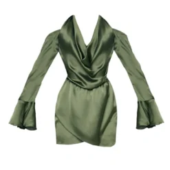 Robe Droite Satinée Kaki à Col Bénitier Et épaules Dénudées -Pas Cher Robe Tendre Magasin 20ba6636e05bd43489f4b877fd972c4f3cd84402 cnc5947 5