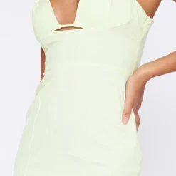 Robe Longue Vert Citron En Effet Lin à Coutures Et Doubles Bretelles -Pas Cher Robe Tendre Magasin 2102364e7a0ebeb76873f7ddee1bb934e85a91a9 cnd5414 4