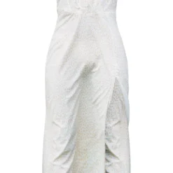 Robe-corset Fendue Mi-longue Fleurie Jaune à Bordure En Dentelle -Pas Cher Robe Tendre Magasin 212b3e6f91cbe122fabc6e5cd28cc97d217685ae cnd8895 5