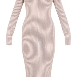 Robe Mi-longue Côtelée Bicolore Sable à Col Montant 9 Robe Mi-longue Côtelée Bicolore Sable à Col Montant -Pas Cher Robe Tendre Magasin 21428cea686b6977f00c9cac51650cdcdb98aea0 cnb1088 5