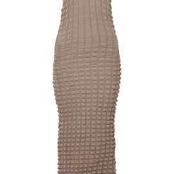 Robe Longue Texturée Kaki Effet Bulle à Dos Nu -Pas Cher Robe Tendre Magasin 21a12f195bcb39fc15173fad38708b4438b56742 cne7741 5
