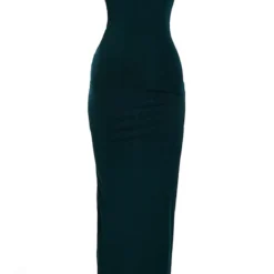 Robe Longue Moulante En Acétate Vert émeraude à Col Montant Et Dos Nu Echancré -Pas Cher Robe Tendre Magasin 21fc9fcb04b648965183b892f6d299fc3a548b0b cnc7620 5