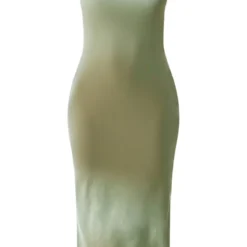 Robe Longue Douce Kaki à Bretelles Et Col Rond -Pas Cher Robe Tendre Magasin 2324041cf618e78475e1b6e6bd4911bfab3463a9 cnd4058 5