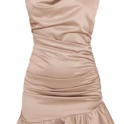 Robe Moulante à Bretelles Mauve Satinée à Col Bénitier Et Ourlet Volanté -Pas Cher Robe Tendre Magasin 23a128311c89107fea0f28f89698ee45faa3e77f cnd0364 5