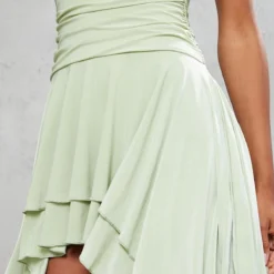 Robe Droite Bustier Vert Sauge Moulante à Ourlet Asymétrique -Pas Cher Robe Tendre Magasin 24cd1e2c350c0ebbe45043d82b953b4c8fb257a6 cnd2350 4