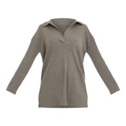 Robe Pull Oversize Côtelée Vert Sauge à Col En V -Pas Cher Robe Tendre Magasin 26533d5f619295674b867da33f53327abaa63cdd cnb4462 5