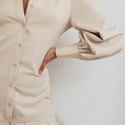 Robe Chemise Gris Pierre à Volants -Pas Cher Robe Tendre Magasin 2a2ad87b33c680d5515043e4168d0215c8f98d5b CMM4341 4