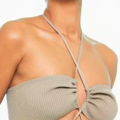 Robe En Maille Tricot Côtelée Taupe à Lanière Croisées -Pas Cher Robe Tendre Magasin 2af62ab5d42fabb6fc0d2e5f4188b33e10621d77 cnc5878 4