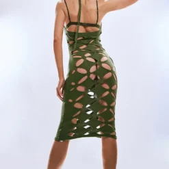 Robe Mi-longue Kaki à Découpes Losanges 6 Robe Mi-longue Kaki à Découpes Losanges -Pas Cher Robe Tendre Magasin 2b2734ac4dd16fd855df6fa8da2ecb3d94a41dcc cnb8404 2