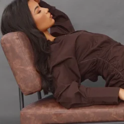 Robe Moulante Style Chemise Oversize Froncée Chocolat -Pas Cher Robe Tendre Magasin 2bd51b915d5312bd9cd77a4e2c78b2a776bc7718 cnb8479 4