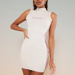 PRETTYLITTLETHING Robe Moulante Gris Pierre à Coutures Contrastantes Et Dos Nageur -Pas Cher Robe Tendre Magasin 2d819da3612f9153bf60a19a7fd0046e4ea98df3 cnc2662 4