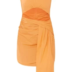 Robe Moulante Drapée Orange Effet Lin Asymétrique à Découpe 9 Robe Moulante Drapée Orange Effet Lin Asymétrique à Découpe -Pas Cher Robe Tendre Magasin 2db522fbf525f6b0c70a29d1f5a971829bb4aaa9 cne1370 5