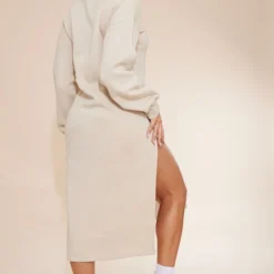 Robe Sweat Longue Avoine à Col Montant Et Doublure En Polaire -Pas Cher Robe Tendre Magasin 30b8811deab81e88772a8f76da90f3249b69cf13 cnc8352 2