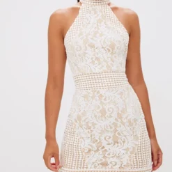 Robe Moulante Blanche Crochet Col Haut -Pas Cher Robe Tendre Magasin 3a19fa0e4aee0c197571acc2573795c82d4ab254 CLT6167 1 1