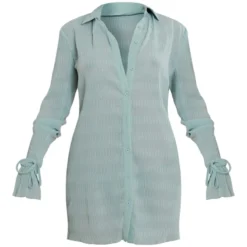 Robe Chemise En Mousseline De Soie Vert Sauge Texturée Transparente à Manchettes évasées 9 Robe Chemise En Mousseline De Soie Vert Sauge Texturée Transparente à Manchettes évasées -Pas Cher Robe Tendre Magasin 3c5b726a7f2c67aaae0b6c18d55212d943249740 cnd5901 5