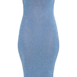 Robe Longue Bleue En Maille Tricot Pailletée Découpée -Pas Cher Robe Tendre Magasin 3ce835cdc967a66665bc9562f402391f15e8ec94 cnc3263 5
