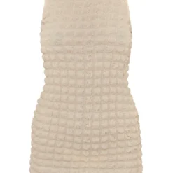 Robe Moulante Sans Manches Blanche Texturée Effet Bulle à Col Montant -Pas Cher Robe Tendre Magasin 3e2e6266839e4c5aba455da5d43e4aebe0ad8a19 cnd7728 5