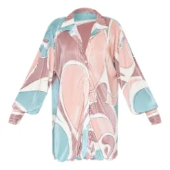 Robe Chemise Plissée Gris Anthracite à Imprimé Abstrait Et Ourlet Volanté -Pas Cher Robe Tendre Magasin 3fcfc65656b640d4356fdc1ae54fc4150a81a5d2 cne2696 5