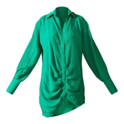 Robe Chemise Verte Froncée Devant Texturée à Manches Longues 11 Robe Chemise Verte Froncée Devant Texturée à Manches Longues -Pas Cher Robe Tendre Magasin 41816ce7bd8177997b3ee4016b261bc7f85f4b1c cms6968 6