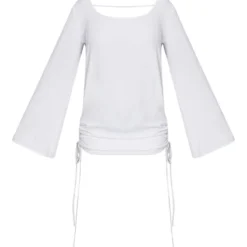 Robe Moulante Texturée Satinée Blanche à Fronces Sur Les Côtés Et Dos Nu 9 Robe Moulante Texturée Satinée Blanche à Fronces Sur Les Côtés Et Dos Nu -Pas Cher Robe Tendre Magasin 432a7e00b767c37b6fbe3179fc3b76913c00a8b5 cnd1228 5