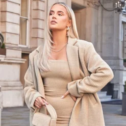 Robe Bustier Moulante Avoine Détail Matelassé -Pas Cher Robe Tendre Magasin 450a16b30bb35eadeb9ab8442fd5a84817a25149 CMW1230 3