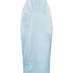 Robe Corset Mi-longue Bleu-gris Satinée à Fleurs Brodées 9 Robe Corset Mi-longue Bleu-gris Satinée à Fleurs Brodées -Pas Cher Robe Tendre Magasin 48575d81c1e3ba15cb55c3e540849812cad57373 cnd7529 5